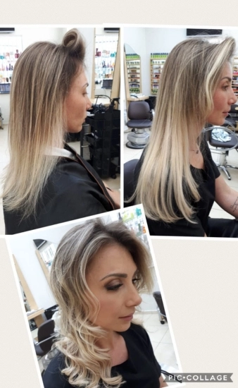 Resultado de Mega Hair de Queratina em close, cabelo liso e ondulado